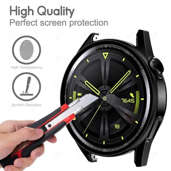 glass-case-for-huawei-watch-3-pro-gt2-gt3-42mm-46mm-full-coverage-bumper-tempered-screen-protector-for-huawei-gt3-pro-gt2e-cover-nails-screws-fastene