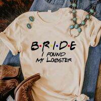 เสื้อทีม Bride Bachelorette Evjf เสื้อการ์ตูนฮาราจูกุสำหรับผู้หญิงเสื้อผ้าดีไซน์เนอร์ฤดูร้อน