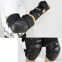 COOL STEP 6 Pcs Heavy Duty Knee Elbow Hands Protective Pad Support Kneepad Skateboard Skating Sports Safety Gear for Men/Women Supports Braces