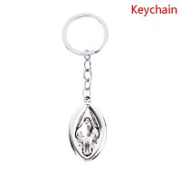 ผู้หญิงอวัยวะเพศพวงกุญแจต่างหูสร้อยคอ Keyring จี้บุคคลของขวัญผู้หญิง