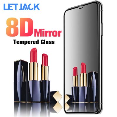 8D Mirror Glass Screen Protector for iPhone 11 12 13 Pro Max Mini Tempered Glass on the for iPhone X XR XS MAX Protective Film