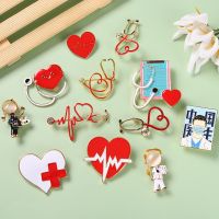 【CW】 Brooch Pin Jewelry   Doctor Stethoscope - Enamel Aliexpress