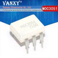 10ชิ้น MOC3051จุ่ม6 3051 OPTOCOUPLER TRIAC ออก