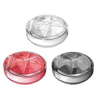 【CW】 Pill Organizer Dustproof 4 Grids Medicine Holder for Traveling Camping Hiking Outdoor