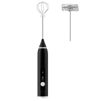 3-Speeds Egg Beater Coffee Milk Drink Whisk Mixer Heads Eggbeater Frother Stirrer USB Rechargeable Handheld Food Blender Whisk