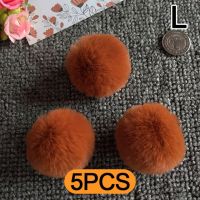 ลูกบอลผ้ากำมะหยี่ขนปุย4/5ซม. 5ชิ้นปอมปอมขนเทียม Pompons อ่อน Mainan Anak DIY ปอมปอมปอมรู้สึกว่าลูกบอลขนสินค้างานเย็บปักถักร้อย