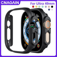 CNAGAIN บัมเปอร์สำหรับนาฬิกา Apple เคสพีซีแบบหนา49มม. บั๊มเปอร์เฟรมแบบกลวงฝาครอบป้องกันสำหรับสมาร์ทวอท์ชซีรีส์ Ultra 49มม.