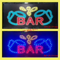 ป้ายไฟLED BAR(รูปแก้วเบียร์) ป้ายไฟกล่องป้ายไฟสำเร็จรูป หลอดไฟ  ประหยัดไฟใช้ปลั๊กไฟบ้าน ไฟกระพริบ เพิ่มเอกลักษณ์สีสันสวยงาม