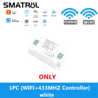 SMATRUL Tuya Smart Life Home APP WiFi RF 433Mhz Switch LighT Wall Relay Timer Module Voice Home Alexa 110V 220V 10A Lamp