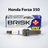 หัวเทียน BRISK X-Line 4 เขี้ยว แกนเงิน Honda Forza 350 Spark Plug (9X01ROC) รองรับทุกน้ำมัน Made in EU