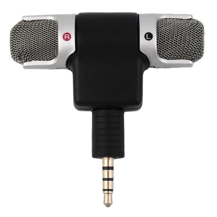 Mini 3.5mm Jack Microphone Stereo Mic For Recording Mobile Phone Studio