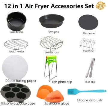 Air Fryer Accessories Set of 5 Fit 8Inch Air Fryer, FDA Compliant