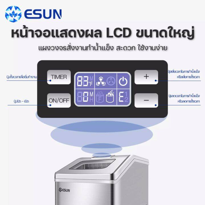 esun-เครื่องทำน้ำแข็ง-ผลิตน้ำแข็ง-ice-maker-รุ่น-eim-25f-รับประกัน-1-ปีจากบริษัทฯ-สินค้าพร้อมส่ง