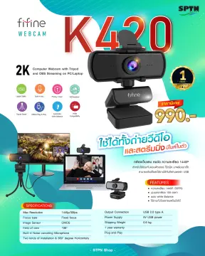 fifine k420 webcam 1440p stream web