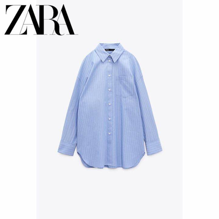 zara-ใหม่-เสื้อเชิ้ต-ทรงหลวม-สีดํา-แฟชั่นฤดูใบไม้ร่วง-สําหรับผู้หญิง-9113