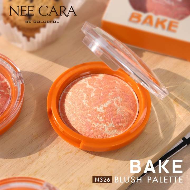 nee-cara-bake-blush-on-palette-นีคาร่า-บลัชออน-บลัชออนคุ้กกี้-บลัชออน-ปัดแก้ม-ชิมเมอร์-n326