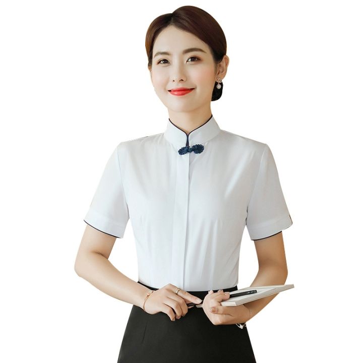 professional-white-shirt-girl-spring-and-summer-with-short-sleeves-jacket-the-hotel-receptionist-chinese-style-restaurants-and-beauty-at-the-front-desk-work-clothes