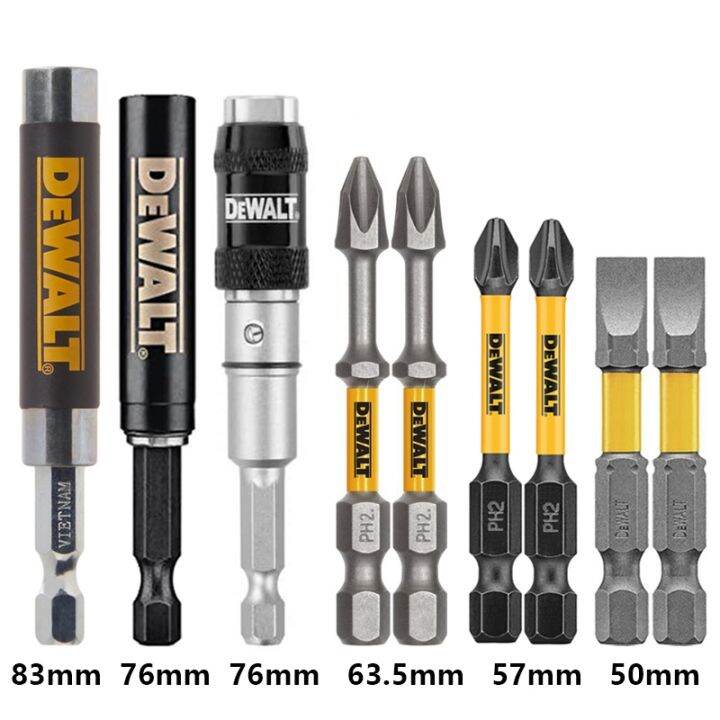 【CW】 DEWALT Bit Set PH2 Pivoting Bits Holder Extend 1/4 quot