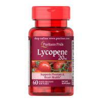 Puritans Pride Lycopene 20 mg. สารสกัดจากมะเขือเทศ (60 Softgels)