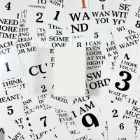 【CW】✙❂☢  100PCS The Hermit Messages Cards English Read Board Game Playing Card Entertainment