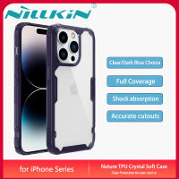 Nillkin เคส เคสโทรศัพท์ Apple iPhone 15 14 13 Pro Max Plus Case Crystal Nature TPU Shockproof Back Cover iphone15 casing