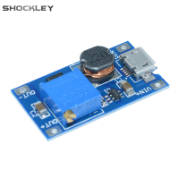 Shockley บอร์ดบูสต์2A โมดูลกับไมโคร USB 2V-24V ถึง5V 9V 12V 28V MT3608 DC-DC โมดูลเพิ่มแรงดัน