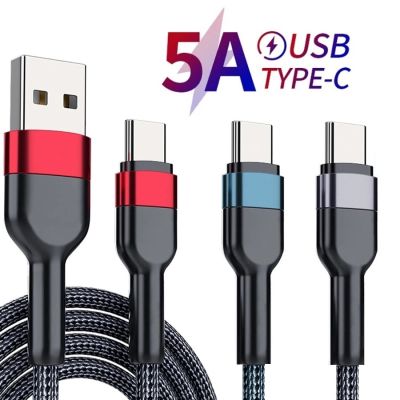 Chaunceybi 1M 5A Fast Charging Type c Fabric Alloy USb C Cable s21 s20 A51 xiaomi mi 10 redmi note 9s 8t htc lg