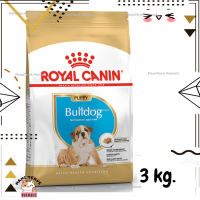 ?Lotใหม่ พร้อมส่งฟรี? Royal Canin Bulldog Puppy รอยัลคานิน อาหารลูกสุนัข พันธุ์ บูลด็อก ขนาด 3 kg.  ✨