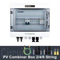 Solar Disconncet Switch DC Circuit Breakers SPD FUSE with Combiner box Waterproof 2/4/6 Strings 1 Out With Off Grid PV System