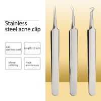 1PC Blackhead Remover Clip Stainless Steel Acne Remove Needle Blackhead Blemish Pimple Tweezer Face Pore Cleanering Care Tools