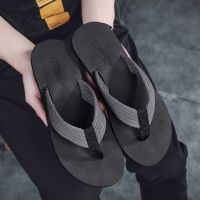 【CW】 2023 New Men  39;s Slippers Thick Bottom Platform Slides Non Trend Designer Shoes Male Mule Flip Flops Men Sandals