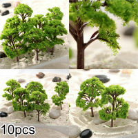 PARTYDECORATIVE 10Pcsแบบจำลองต้นไม้รถไฟDiorama Sceneryเกล็ดพลาสติกฉากHandmade Miniต้นไทร