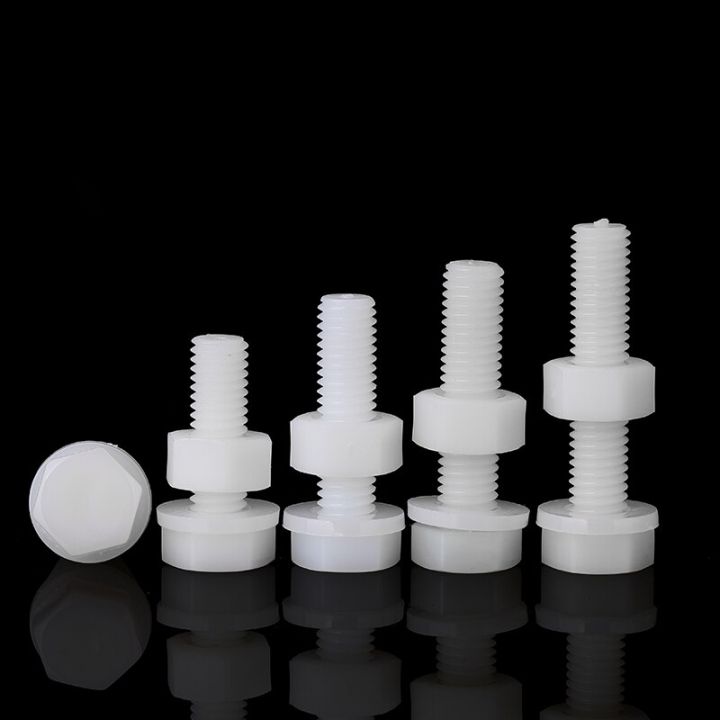 m3m4m5m6m8-nylon-outer-hexagon-screw-nut-flat-washer-set-combination-daquan-plastic-insulating-plastic-bolt-nails-screws-fasteners