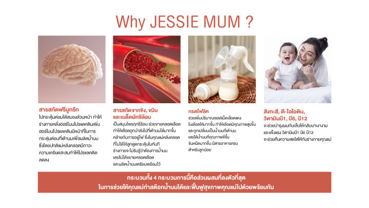 jessie-mum-เจสซี่มัม-อาหารเสริมสำหรับคุณแม่-ให้นม-ขนาดทดลอง-1ซอง-5แคปซูล-มีอย-และฮาลาล-ปลอดภัย-อาหารเสริมบำรุงน้ำนม-อาหารเสริมกู้น้ำนม