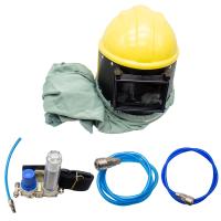 FB-8508 3-en-1 étape filtre alimenté en air SandCyclHood sablage casque dair souffle de sable système dalimentation en air ensemble de masques