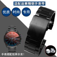 Suitable for Diesel stainless steel watch strap DZ4318 4323 4283 solid watch chain Mens Suitable for 26mm black