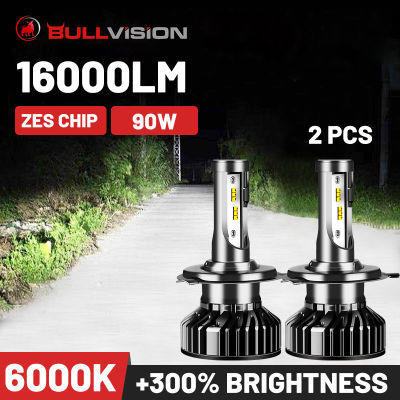 Bullvision 6000K Hb4 Hb3 Led Headlights H4 Motorcycle 12V H7 H11 Car Bulb H8 H9 Lighting 9005 9006 Fog Lamps High Power Beam ZES