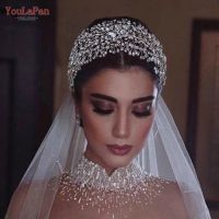 YouLaPan HP415 Rhinestone Bridal Headband Woman Tiara and Crown Wedding Hair Accessories Bride Headdress Banquet Headwear Party