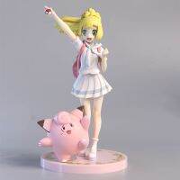 Toystoryshop 19.7Cm Pokemon Lillie Clefairy Figure Anime สาวๆน่ารักโมเดลหุ่นแอคชั่นตุ๊กตารูปปั้นพีวีซีของขวัญของเล่นเด็กเด็ก