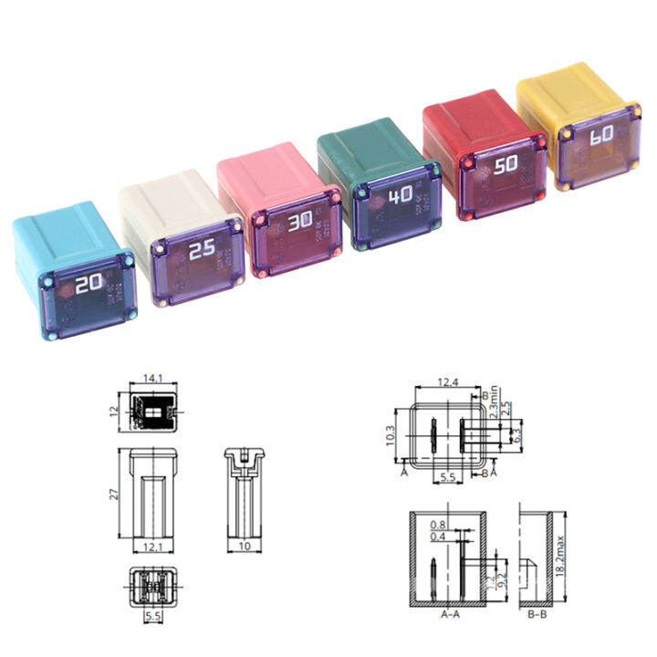 pheebss-mini-square-fuse58v-20a-25a-30a-40a-50a-60a-ฟิวส์รถยนต์16-12-10มม