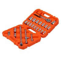 โปรโมชัน ชุดบ็อกซ์ PUMPKIN 25 ชิ้น/ชุด SOCKET WRENCH SET PUMPKIN 25EA/SET ไขควงบล็อก เครื่องมือช่าง ราคาถูก เก็บเงินปลายทางได้