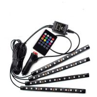 พร้อมส่ง ไฟส่องเท้า 12 LED พร้อมรีโมทควบคุม ระบบไฟตามเสียงเพลง เปลื่ยนสีได้หลายสีด้วยรีโมท