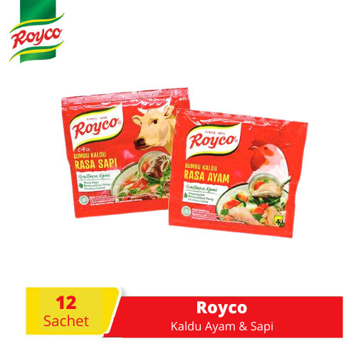 Royco Bumbu Kaldu Rasa Ayam Sapi Kemasan Praktis Gram Paket