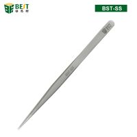 1Pcs Ultra Precision Anti-Acid Stainless Steel Straight Tweezers Forceps for Mobile Phone Tablet PC Repair Tools