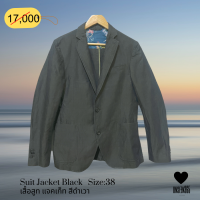 เสื้อสูทลำลอง แจคเก็ท  สีดำถ่าน   Suit Jacket Black- charcoal  size:38 - จิม ทอมป์สัน -Jim Thompson