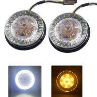 ●♞ 2pcs 2 bullet 1157 LED Inserts Turn Signal Light For Touring Electra Tri Glide Sportster Softail Dyna 2011-17 Indicator