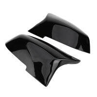 1 Pair Rearview Mirror Cover Side Wing Rear View Mirror Case Covers Glossy Black For BMW F20 F21 F22 F30 F32 F36 X1 E84 F87 M2