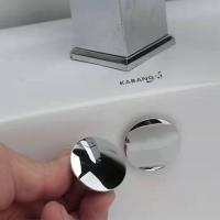 ❆ Universal Sink anti-odor washbasin overflow port plug cover pool overflow hole plug ceramic basin cover