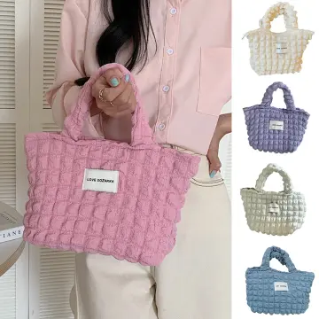 1pc Fashionable Quilted Bubble Shoulder Bag, Ideal For Ladies