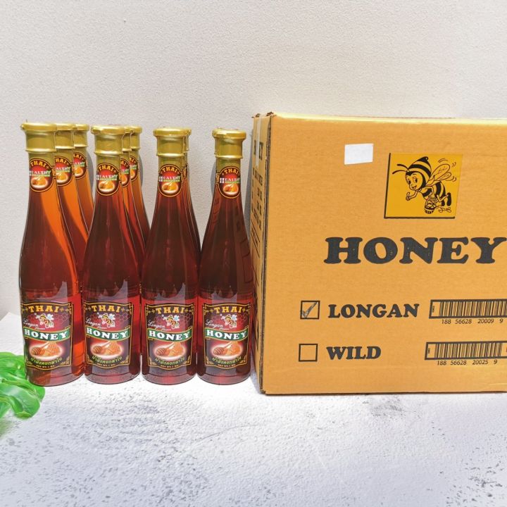 น้ำผึ้ง-thai-honey-ไทยฮันนี่-ขนาด-1000-กรัม-ยกลัง-11ขวดแถม1-ขวด-น้ำผึ้งป่า-น้ำผึ้งลำไยแท้-น้ำผึ้งแท้-100